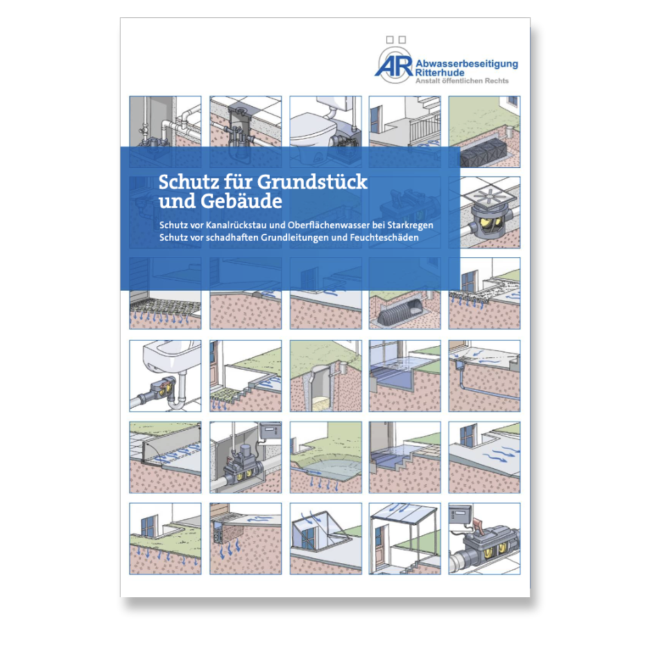 Vorschaubild für die Starkregen-Broschüre